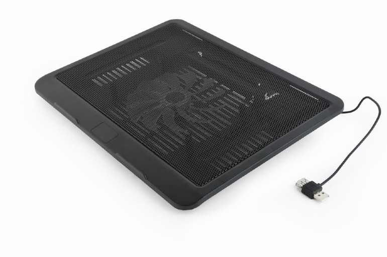 Notebookstandaard met koeling, zwart tot 15.6'' inch laptops