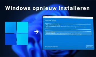Opnieuw installeren Windows